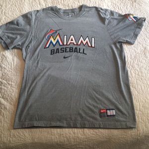 Mens XL Miami Marlins Nike T-Shirt BNWOT